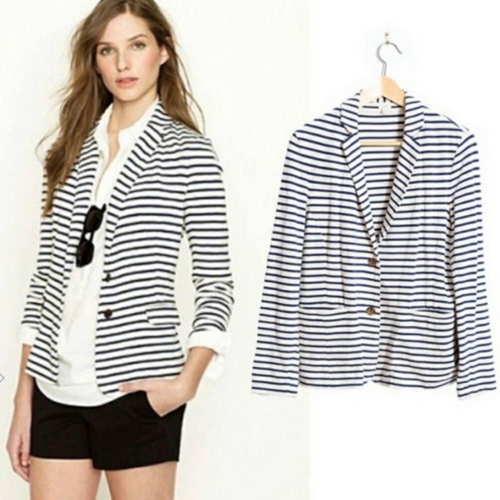 J. Crew Maritime Stripe Blazer